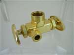 Lead Law Compliant 1/2 FIPX3/8 ODX3/8 DU Valve Chrome Plated