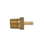 Lead Law Compliant 1/8 ID X 1/4 MIP Brass Hose Barb
