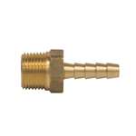 Lead Law Compliant 1/4 ID X 3/8 MIP Brass Hose Barb