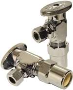 Lead Law Compliant 5/8 X 3/8 OD Compact Quarter Turn Angle ST Loose Key Chrome Plated