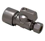 Lead Law Compliant 5/8OD PUSH X 3/8OD Quarter Turn Strainer Stops Oil Rubbed Bronze