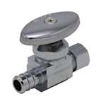 Lead Law Compliant Chrome Plated 1/2 PEX X 3/8 Compact MT Strainer ST
