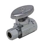 Lead Law Compliant Chrome Plated 1/2 FIP X 3/8 OD Compact Straight ST