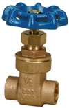 Lead Law Compliant 1 Brass 200 # Sweat Non-Rising Stem Gate Valve