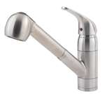 Lead Law Compliant 1.75 GPM 1 Handle Pullout Kitchen Faucet