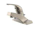 Lead Law Compliant 1 Handle 4 Center Set Lavatory Faucet Metal Pop Up *pfirst Brushed Nickel