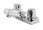 Lead Law Compliant 2 Handle 4 Center Set Lavatory Faucet With Metal Pop Up Polished Chrome