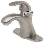 Lead Law Compliant 1.5 GPM Single Control Lavatory Faucet Satin Nickel