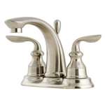 Lead Law Compliant 1.5 GPM 2 Handle 4 Center Set Lavatory Faucet Metal Pop Up Brushed Nickel