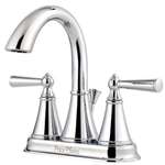 Lead Law Compliant 1.5 GPM 2 Handle Lever 4 Center Set Lavatory Faucet