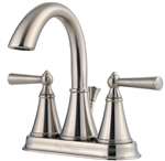 Lead Law Compliant 1.5 GPM 2 Handle 4 Center Set Lavatory Faucet Brushed Nickel