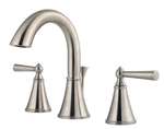 Lead Law Compliant 1.5 GPM 2 Handle Widespread Lavatory Faucet Brushed Nickel