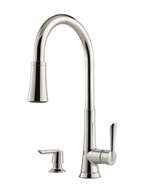 Lead Law Compliant 1.75 GPM Single Control Pull Down Kitchen