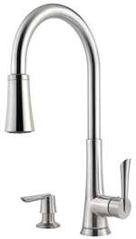 Lead Law Compliant 1.75 GPM 1 Handle Kitchen With Soap Dispenser
