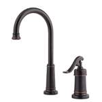 Lead Law Compliant 1 Handle Two Hole Bar Prep Faucet TUBR *ashfi