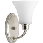 Brushed Nickel 1 100 Watts Medium Sconce