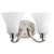 Brushed Nickel 2 100 Watts Medium Bracket