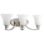 Brushed Nickel 3 100 Watts Medium Bracket