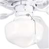 1 60 Watts Medium Fan Light Kit