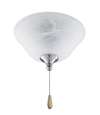 Brushed Nickel 3 60 Watts Medium Fan Light Kit