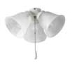 3 LT 60 Watts Candelabra UNIV Fan