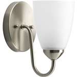 Brushed Nickel 1 100 Watts Medium Sconce