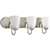 Brushed Nickel 3 100 Watts Medium Bracket