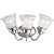 Brushed Nickel 3 100 Watts Medium Bracket