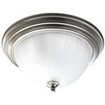 Brushed Nickel 2 Ceiling Flush Mount