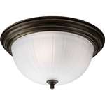 Antique Bronze 3 75 Watts Medium Flush