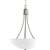 Brushed Nickel 2 100 Watts Medium Pendant