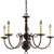 5 60 Watts Candelabra Hanging