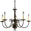 5 60 Watts Candelabra Hanging