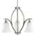 Brushed Nickel 3 100 Watts Medium Hanging