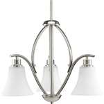 Brushed Nickel 3 100 Watts Medium Hanging