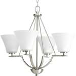 Brushed Nickel 4 100 Watts Medium Hanging