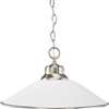 Brushed Nickel 1 100 Watts Medium Pendant