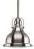 Brushed Nickel 1 40 Watts Medium Pendant *FRELEN