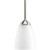 Brushed Nickel 1 100 Watts Medium Pendant