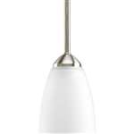 Brushed Nickel 1 100 Watts Medium Pendant