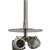 Brushed Nickel 3 100 Watts Medium Pendant