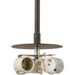 Antique Bronze 3 100 Watts Medium Pendant