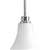 Brushed Nickel 1 100 Watts Medium Pendant
