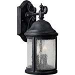 Textured Black 2 60 Watts Candelabra Lantern
