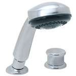 Deck Mount Roman Tub Hand Shower With Diverter Polished Chrome