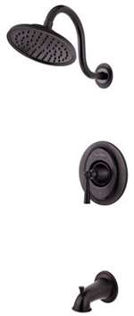 1 Handle Tub and Shower Trim *saxton TUBR