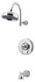 1 Handle Lever Tub and Shower Trim Kit Ashfield Polished Chrome