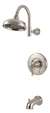 1 Handle Lever Tub and Shower Trim Kit Ashfield Satin Nickel