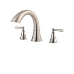 2 Handle Roman Tub Faucet Trim Less Valve *saxton Brushed Nickel