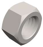 1 8 THRD ZN G2 HEX Nut 4PK